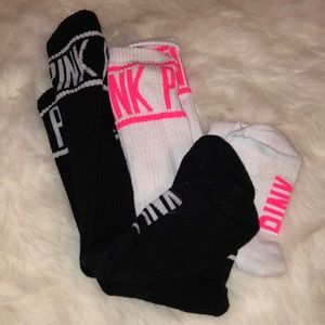 Pink high socks